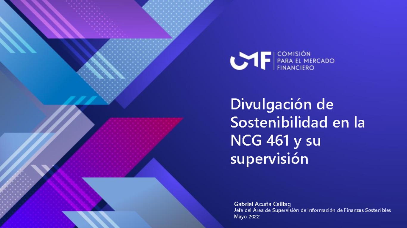 Divulgación de Sostenibilidad en la NCG 461 y su supervisión