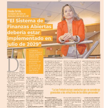 Claudia Sotelo, Centro de Innovación Financiera de la CMF: “El Sistema de Finanzas Abiertas debería estar implementado en julio de 2029”