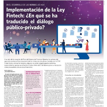 Implementación de la Ley Fintech: ¿En qué se ha traducido el diálogo público-privado?