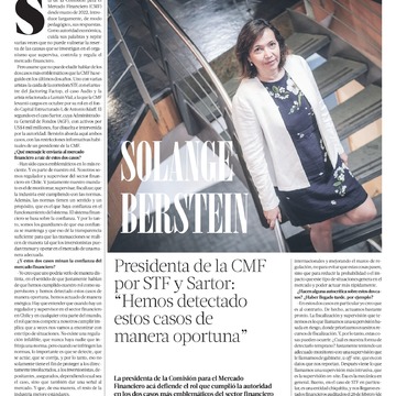 Presidenta de la CMF por STF y Sartor: “Hemos detectado estos casos de manera oportuna”