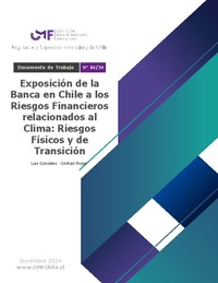 Documento de Trabajo N° 04/24: Exposición de la Banca en Chile a los Riesgos Financieros relacionados al Clima: Riesgos Físicos y de Transición