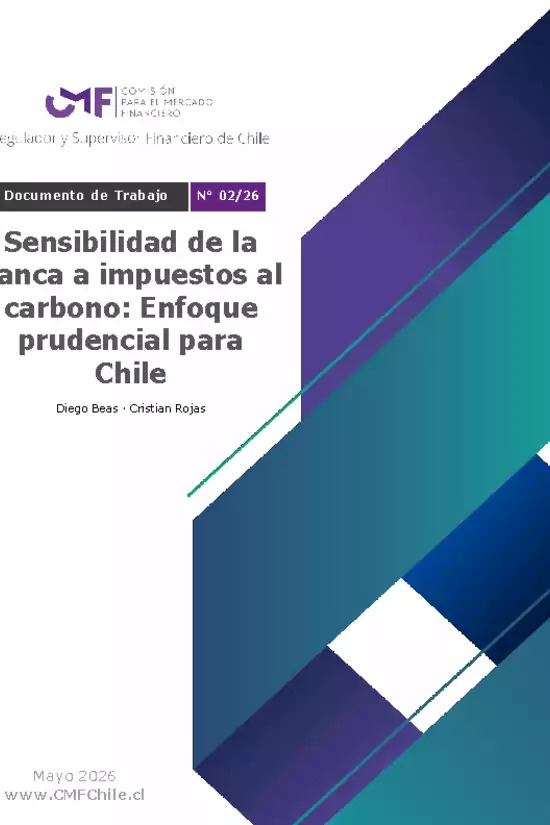 Sensibilidad de la banca a impuestos al carbono: Enfoque prudencial para Chile