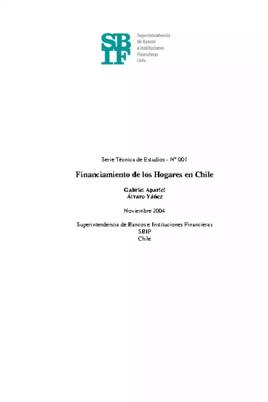Financiamiento de los Hogares en Chile