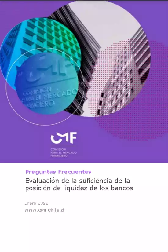 Capítulo 21-14. Preguntas Frecuentes "Evaluación de la suficiencia de la posición de liquidez de los bancos"