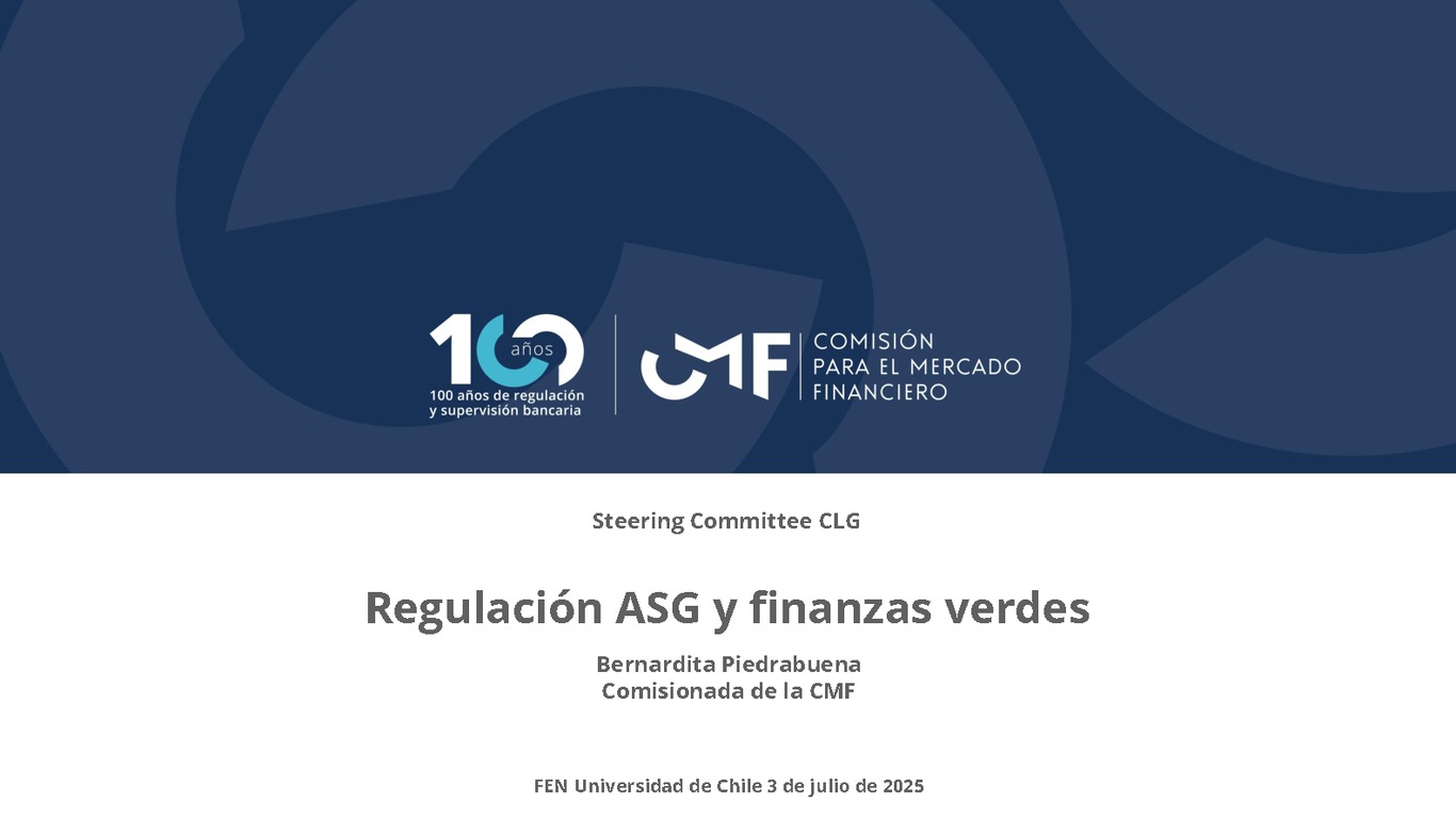 Regulación ASG y finanzas verdes
