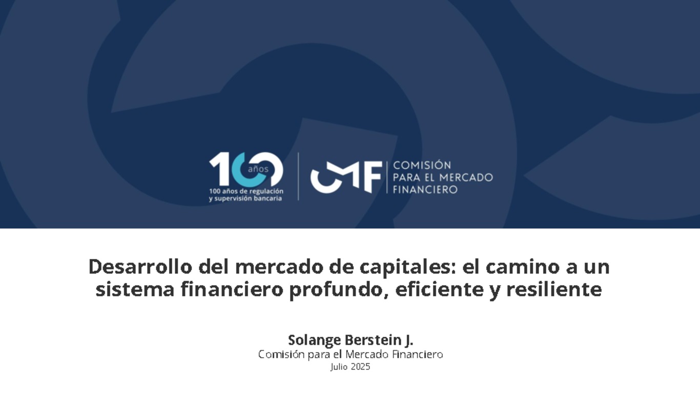 Desarrollo del mercado de capitales: el camino a un sistema financiero profundo, eficiente y resiliente