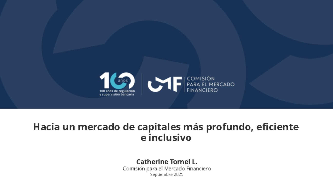 Hacia un mercado de capitales más profundo, eficiente e inclusivo