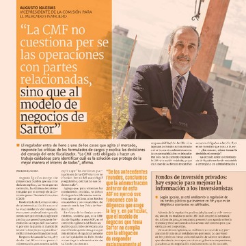 “La CMF no cuestiona per se las operaciones con partes relacionadas, sino que al modelo de negocios de Sartor”